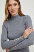 Светр Answear Lab X Лімітована колекція NO SHAME жіночий колір сірий легкий півгольф