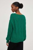 Светр з вовною Answear Lab колір зелений легкий (3560914)