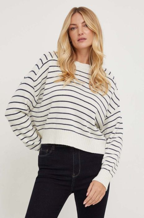 Светр з домішкою кашеміру Answear Lab жіночий колір білий легкий