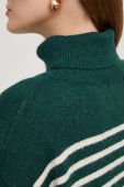Светр з вовною Answear Lab колір зелений гольф