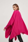 Пончо з домішкою вовни Answear Lab колір рожевий легке