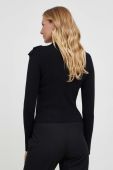 Светр Answear Lab жіночий колір чорний легкий півгольф (3589386)