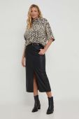 Светр Answear Lab жіночий колір чорний півгольф (3592348)