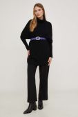 Светр Answear Lab жіночий колір чорний гольф (3589400)