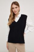 Безрукавка Answear Lab колір чорний легкий (3569231)