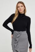 Светр Answear Lab жіночий колір чорний легкий півгольф (3633874)