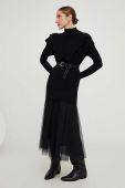 Светр Answear Lab жіночий колір чорний півгольф (3611318)