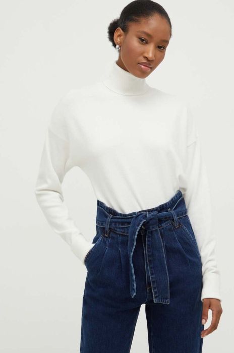 Светр Answear Lab жіночий колір білий легкий гольф (3646108)