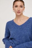 Светр з вовною Answear Lab теплий колір блакитний (3611329)