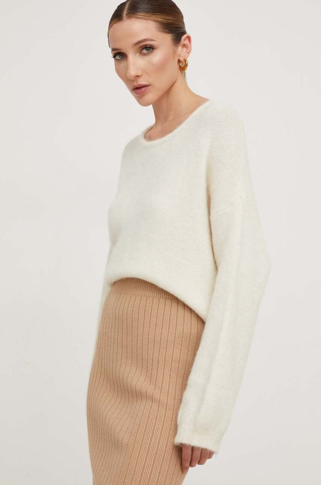 Вовняний светр Answear Lab жіночий колір білий