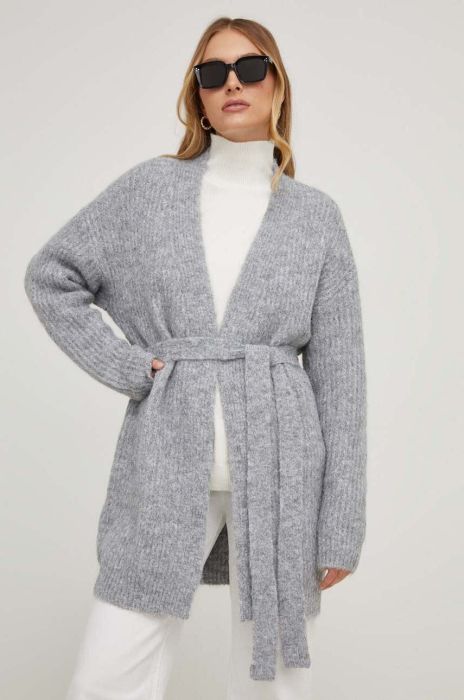 Кардиган з вовною Answear Lab колір сірий легкий (3652195)
