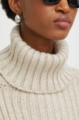 Светр Answear Lab жіночий колір бежевий теплий гольф (3652198)