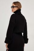 Светр Answear Lab жіночий колір чорний теплий гольф (3652202)