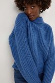 Светр Answear Lab жіночий теплий гольф колір блакитний