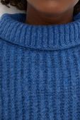 Светр Answear Lab жіночий теплий гольф колір блакитний