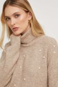 Светр Answear Lab жіночий колір бежевий легкий гольф (3674606)