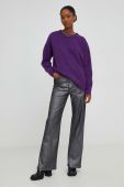 Светр з вовною Answear Lab колір фіолетовий (3630914)