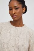 Кардиган з вовною Answear Lab колір бежевий легкий (3656006)