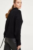 Светр з вовною Answear Lab колір чорний легкий гольф (3658059)
