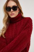 Светр Answear Lab колір бордовий гольф