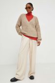 Светр з вовною Answear Lab колір бежевий (3658072)