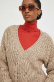 Светр з вовною Answear Lab колір бежевий (3658072)