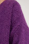 Кардиган з вовною Answear Lab колір фіолетовий теплий (3646134)