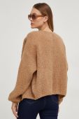 Кардиган з вовною Answear Lab колір коричневий теплий