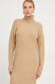 Сукня з вовною Answear Lab колір бежевий midi пряма