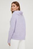 Светр з вовною Answear Lab колір фіолетовий легкий гольф (3635837)