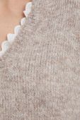 Светр з вовною Answear Lab колір бежевий легкий (3639734)