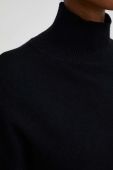 Светр Answear Lab жіночий колір чорний легкий гольф (3652230)