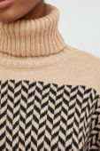 Светр Answear Lab жіночий колір бежевий легкий гольф (3685235)