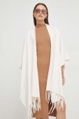 Пончо Answear Lab колір білий легке