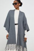 Пончо Answear Lab колір сірий легке (3679997)