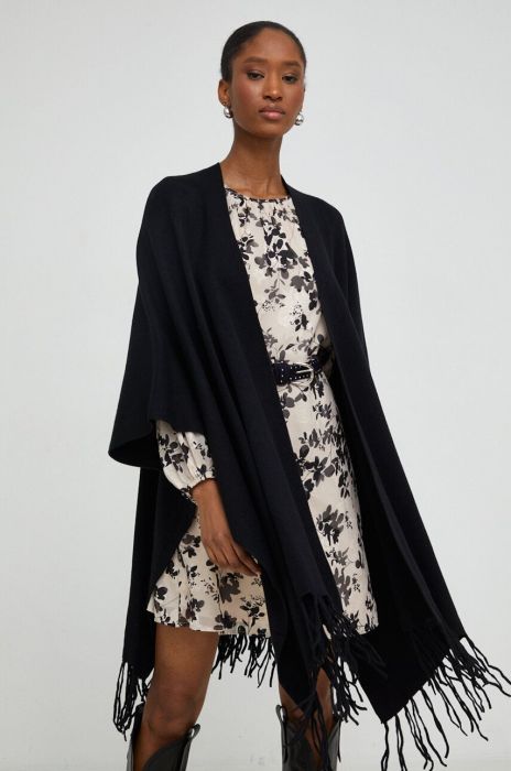 Пончо Answear Lab колір чорний легке (3680001)