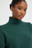 Светр Answear Lab жіночий колір зелений легкий півгольф