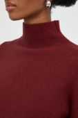 Светр Answear Lab жіночий колір бордовий легкий півгольф