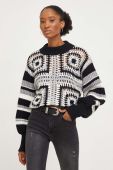 Светр з домішкою вовни Answear Lab жіночий колір чорний півгольф (3692174)