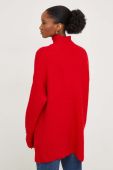 Светр Answear Lab жіночий колір червоний легкий півгольф
