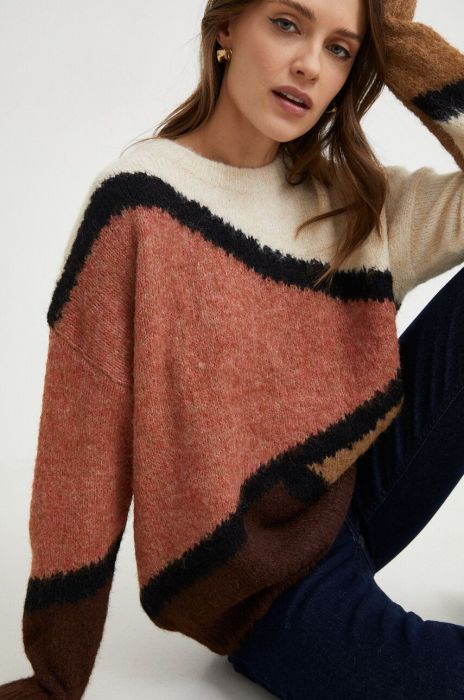 Светр з вовною Answear Lab колір бежевий теплий (3685250)