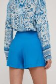 Шорти Answear Lab жіночі однотонні висока посадка колір блакитний (3300983)