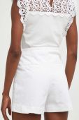 Джинсові шорти Answear Lab жіночі колір білий однотонні висока посадка (3314517)