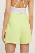 Шорти Answear Lab жіночі колір зелений однотонні висока посадка (3323225)