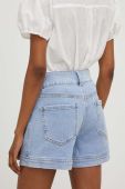 Джинсові шорти Answear Lab жіночі однотонні висока посадка колір блакитний (3300987)