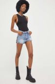 Джинсові шорти Answear Lab жіночі однотонні висока посадка колір блакитний (3304566)