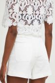 Джинсові шорти Answear Lab жіночі колір білий однотонні висока посадка (3314529)