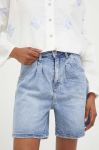 Джинсові шорти Answear Lab жіночі однотонні висока посадка колір блакитний (3307512)
