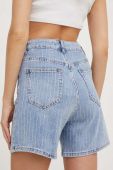 Джинсові шорти Answear Lab жіночі з аплікацією висока посадка колір блакитний (3329218)