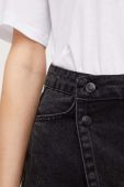 Джинсові шорти Answear Lab жіночі колір чорний однотонні висока посадка (3349502)
